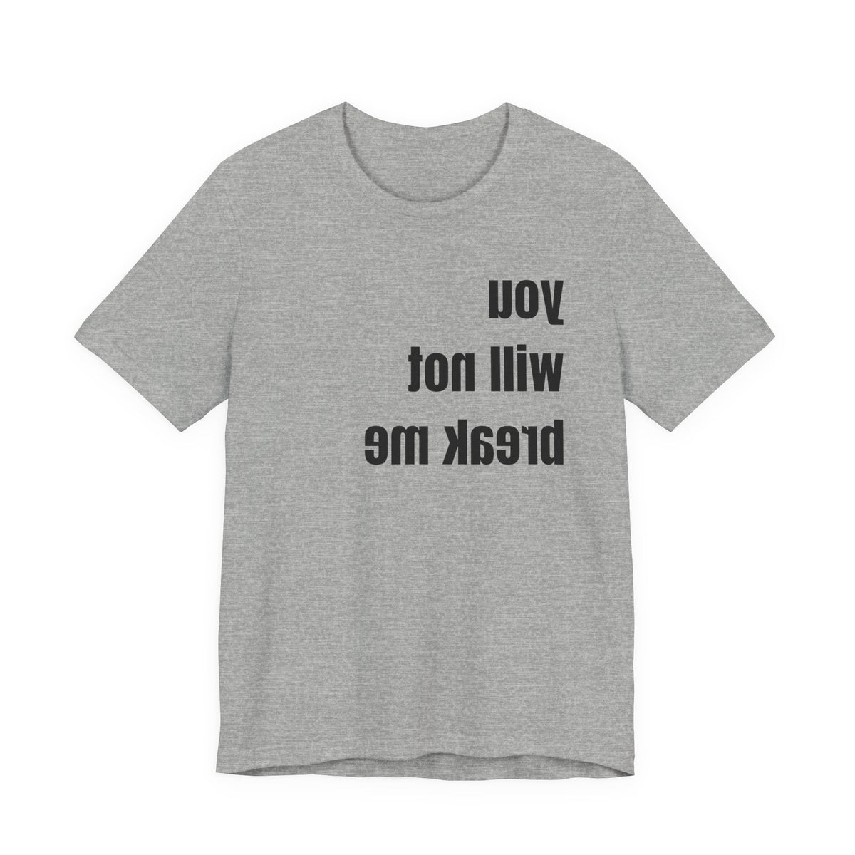 'You will not break me' Mirror t