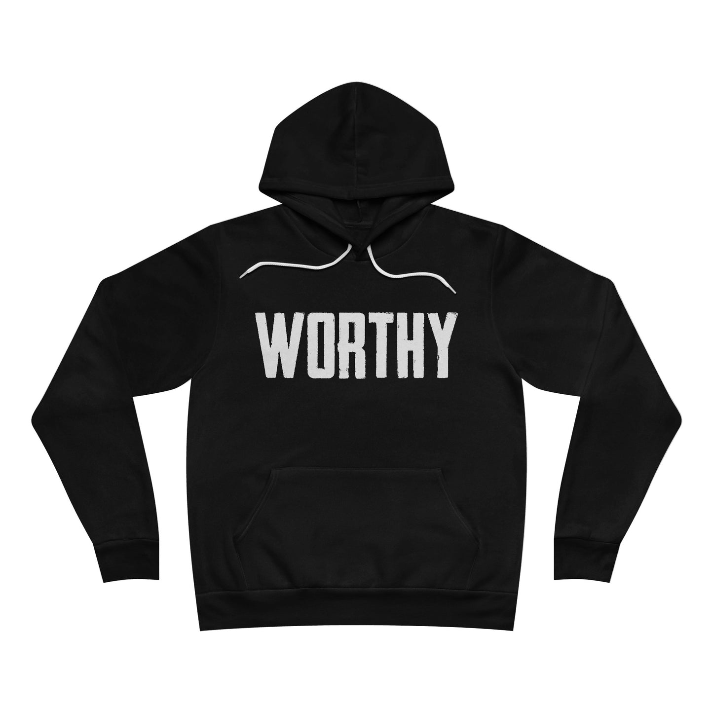 WORTHY Unisex Sponge Fleece Pullover Hoodie