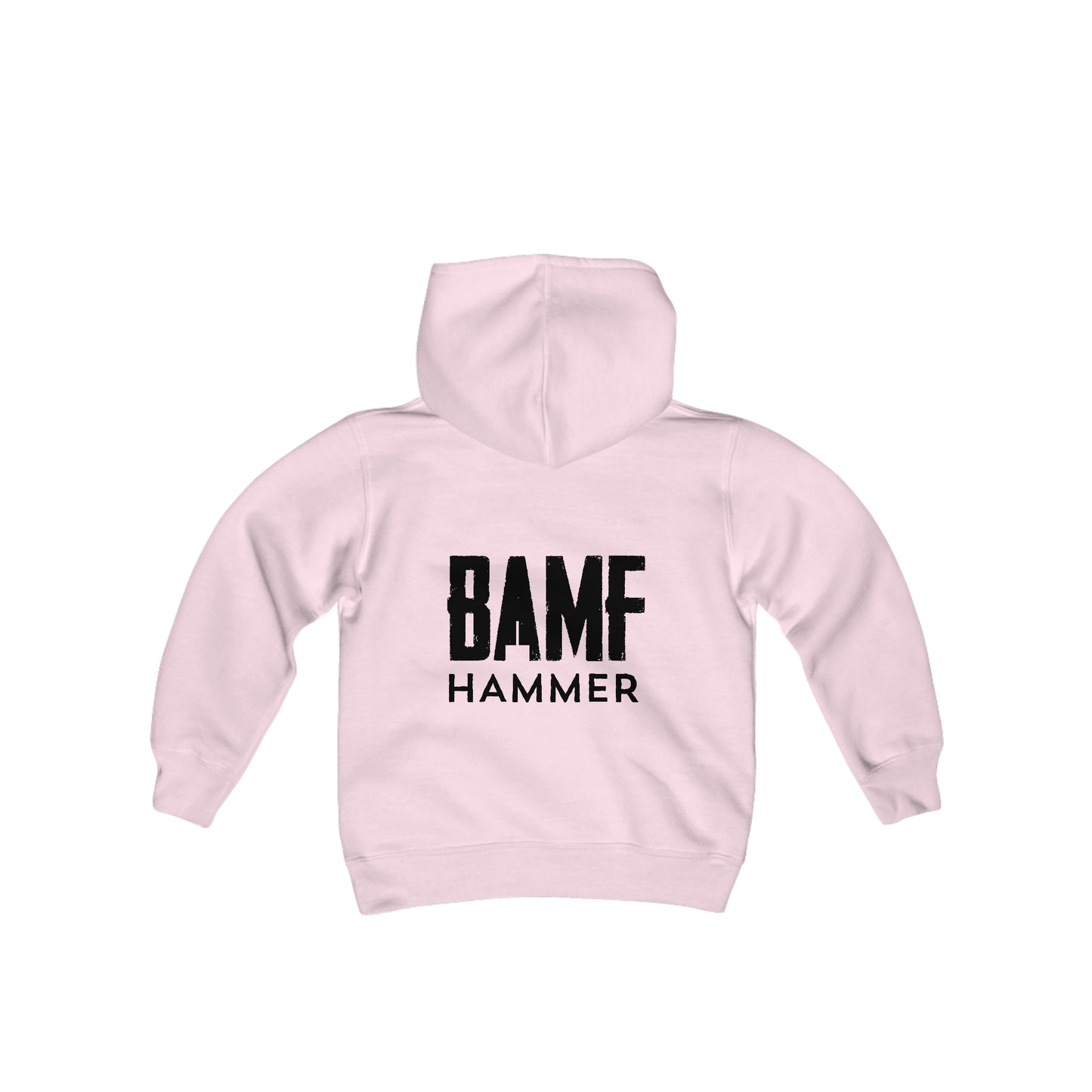 Youth Hammer and Gear Logo Heavy Blend Hooded Sweatshirt