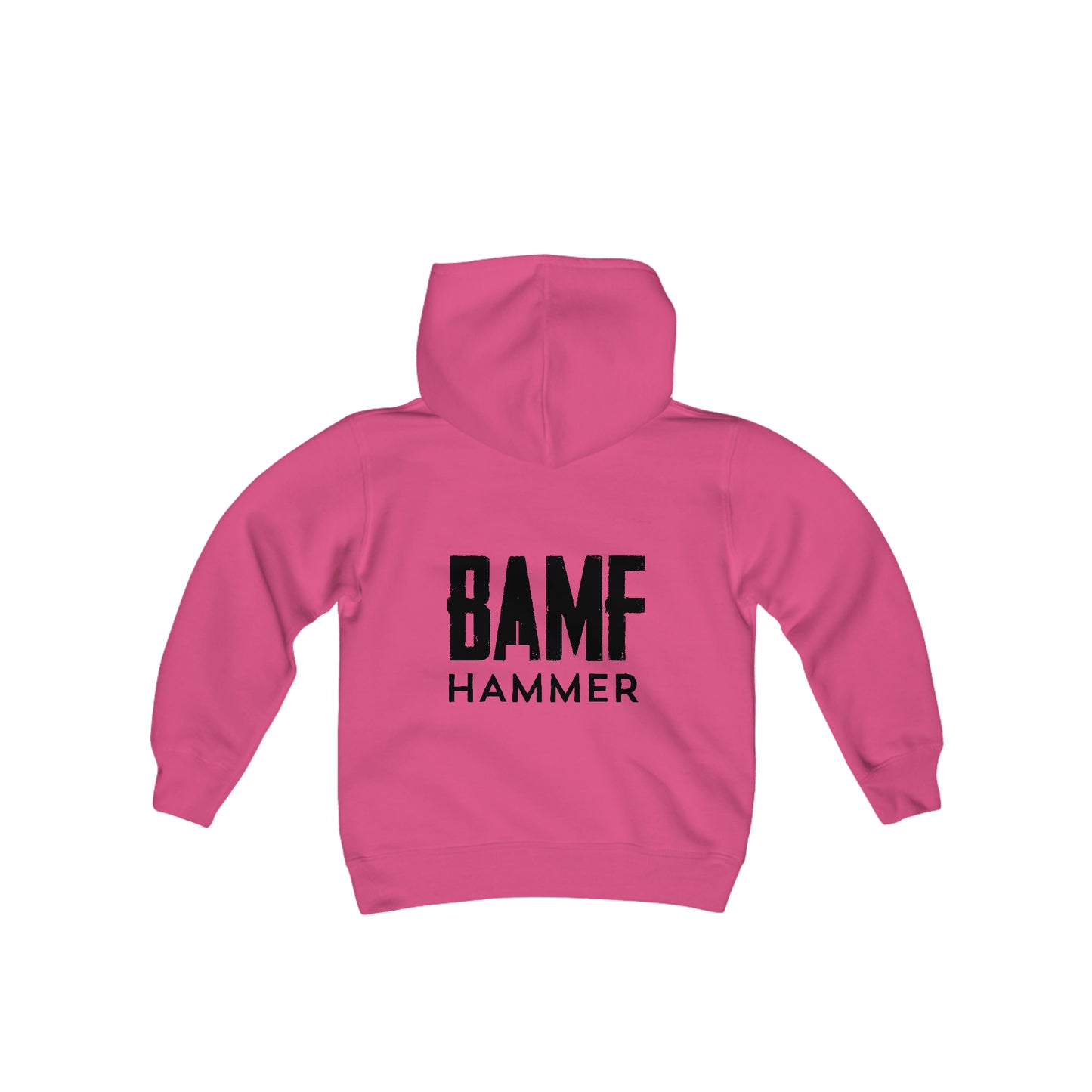 Youth Hammer and Gear Logo Heavy Blend Hooded Sweatshirt