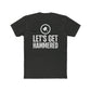 'let's get hammered' Men's Cotton Crew Tee